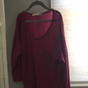 Long sleeves pink comfy tee